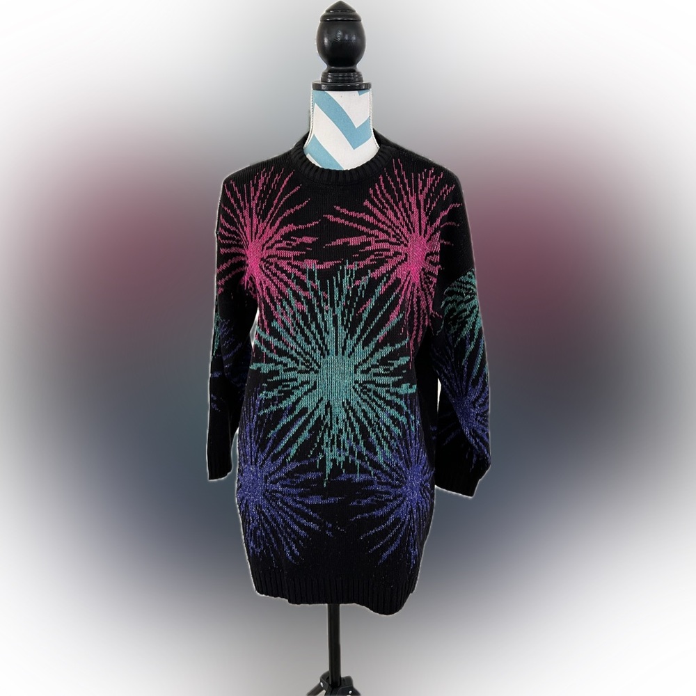 Vintage Fireworks Acrylic Sweater L/XL